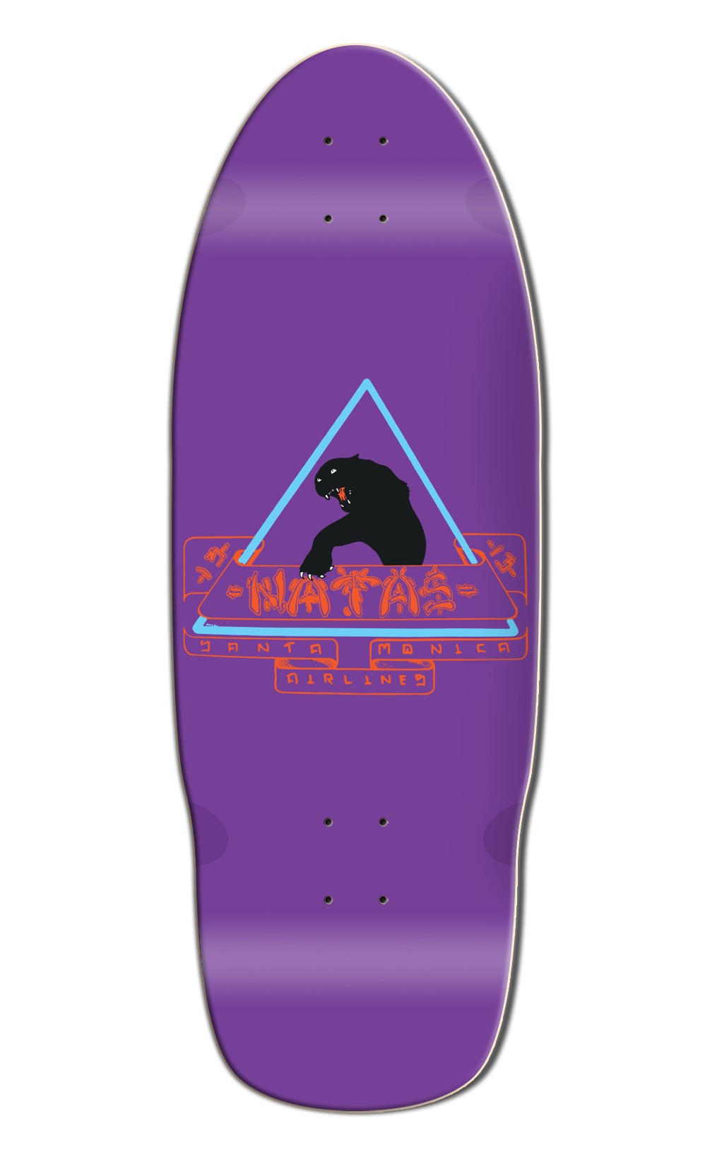 Santa Monica Airlines Natas 10.0" Old School Skateboard Deck 5