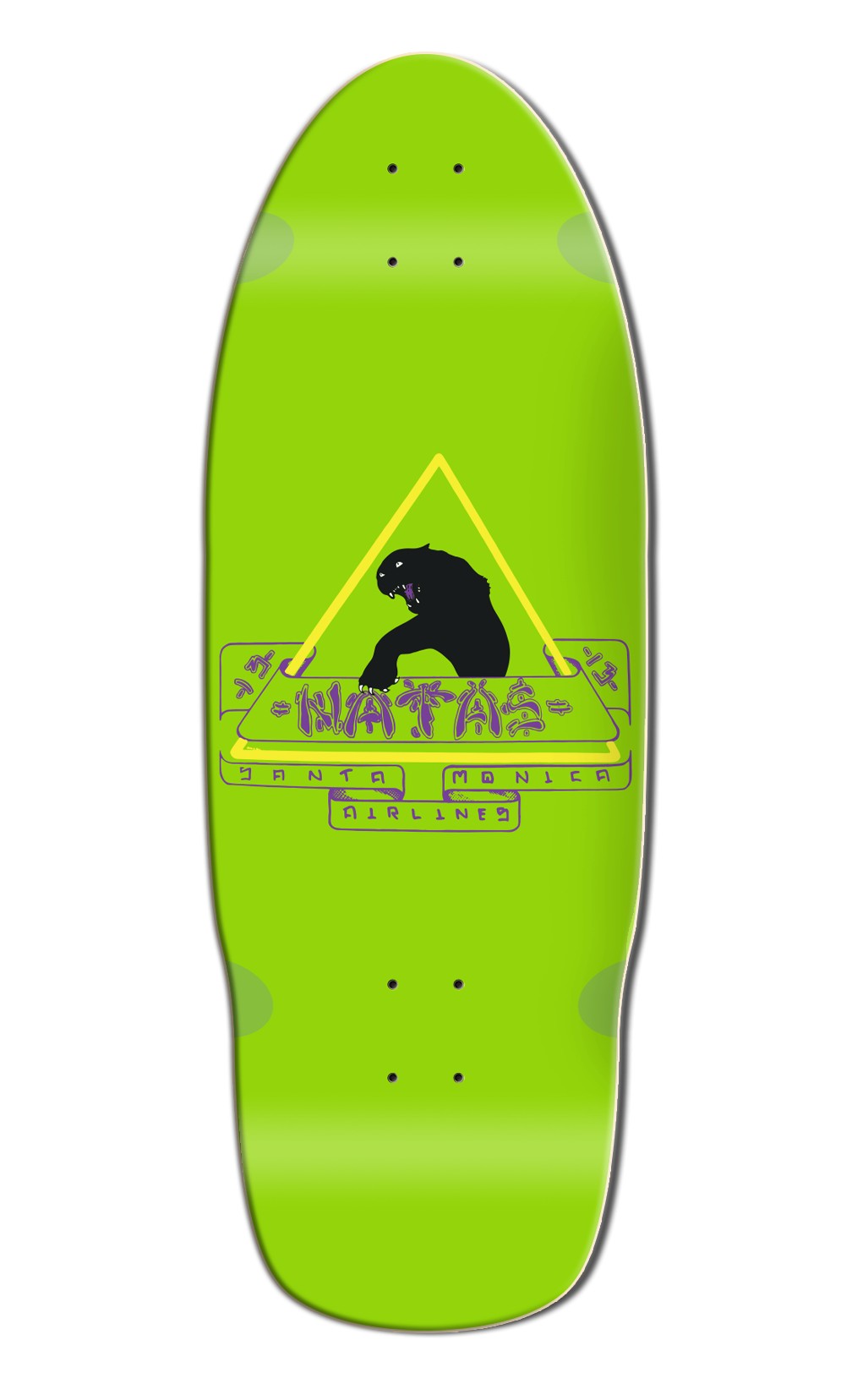 Santa Monica Airlines Natas 10.0" Old School Skateboard Deck 3