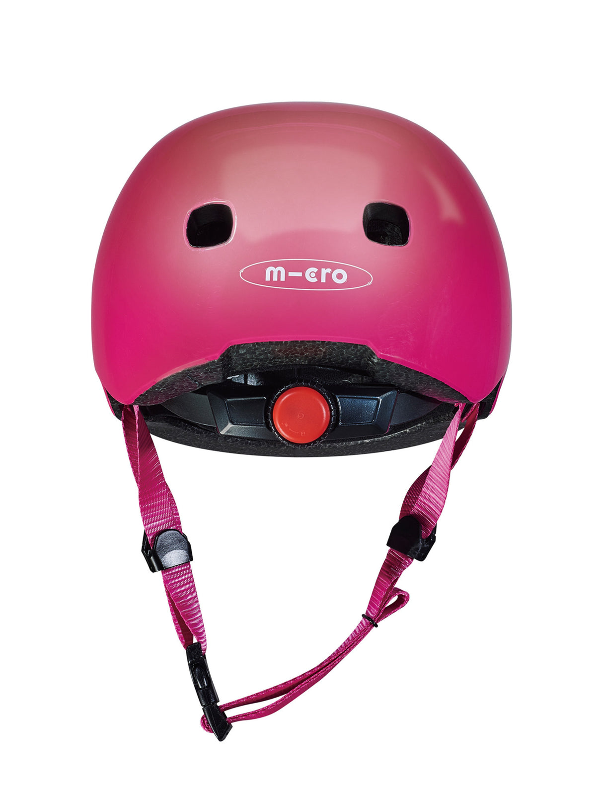 Casque Framboise Brillant - Lumière Led Intégrée
