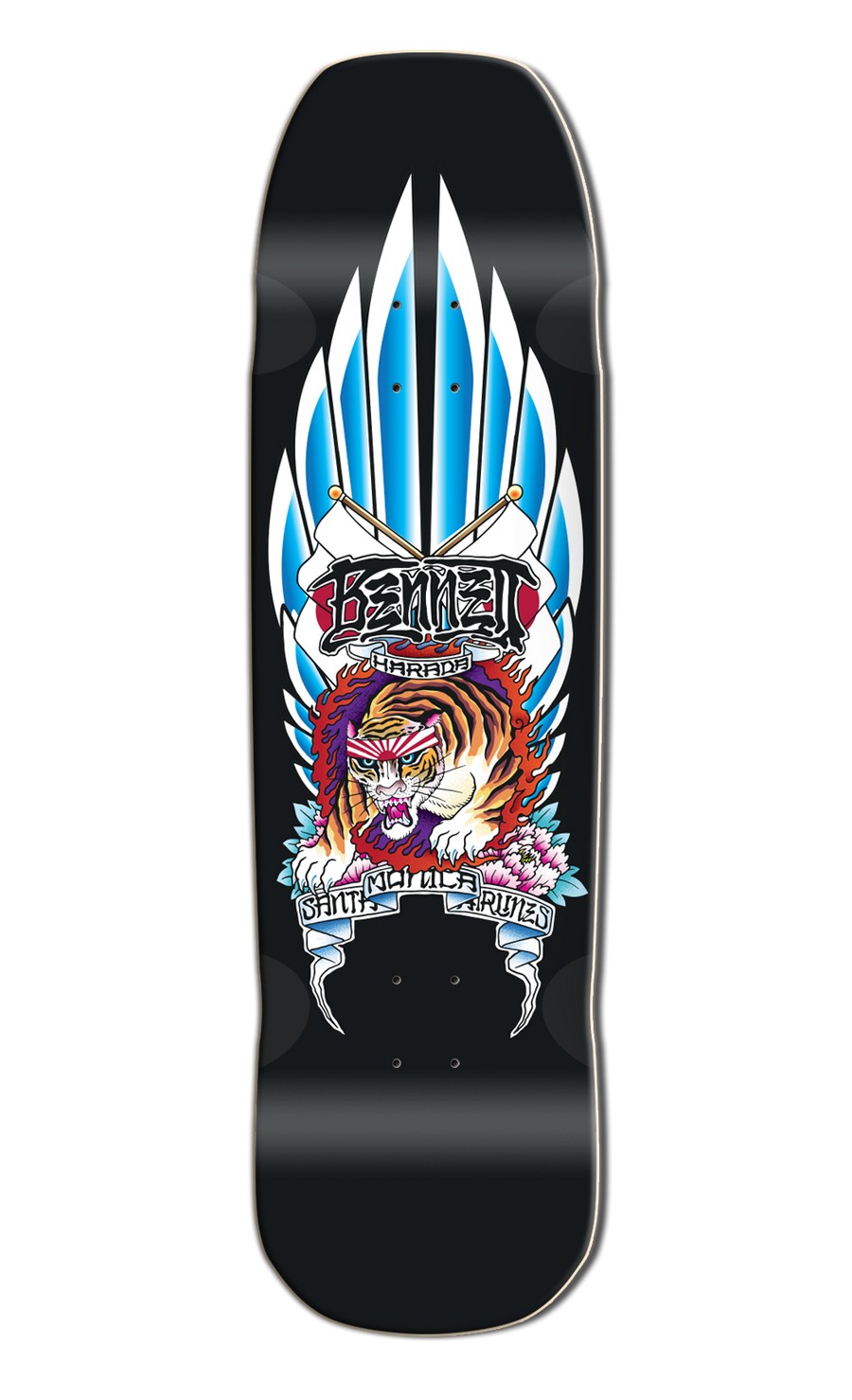 Santa Monica Airlines Limited Edition Bennet Hadara Tiger 9.0" Old School Skateboard Deck