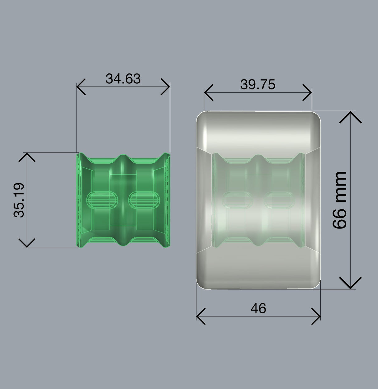 Pantheon Sliders 66Mm Longboard Roues