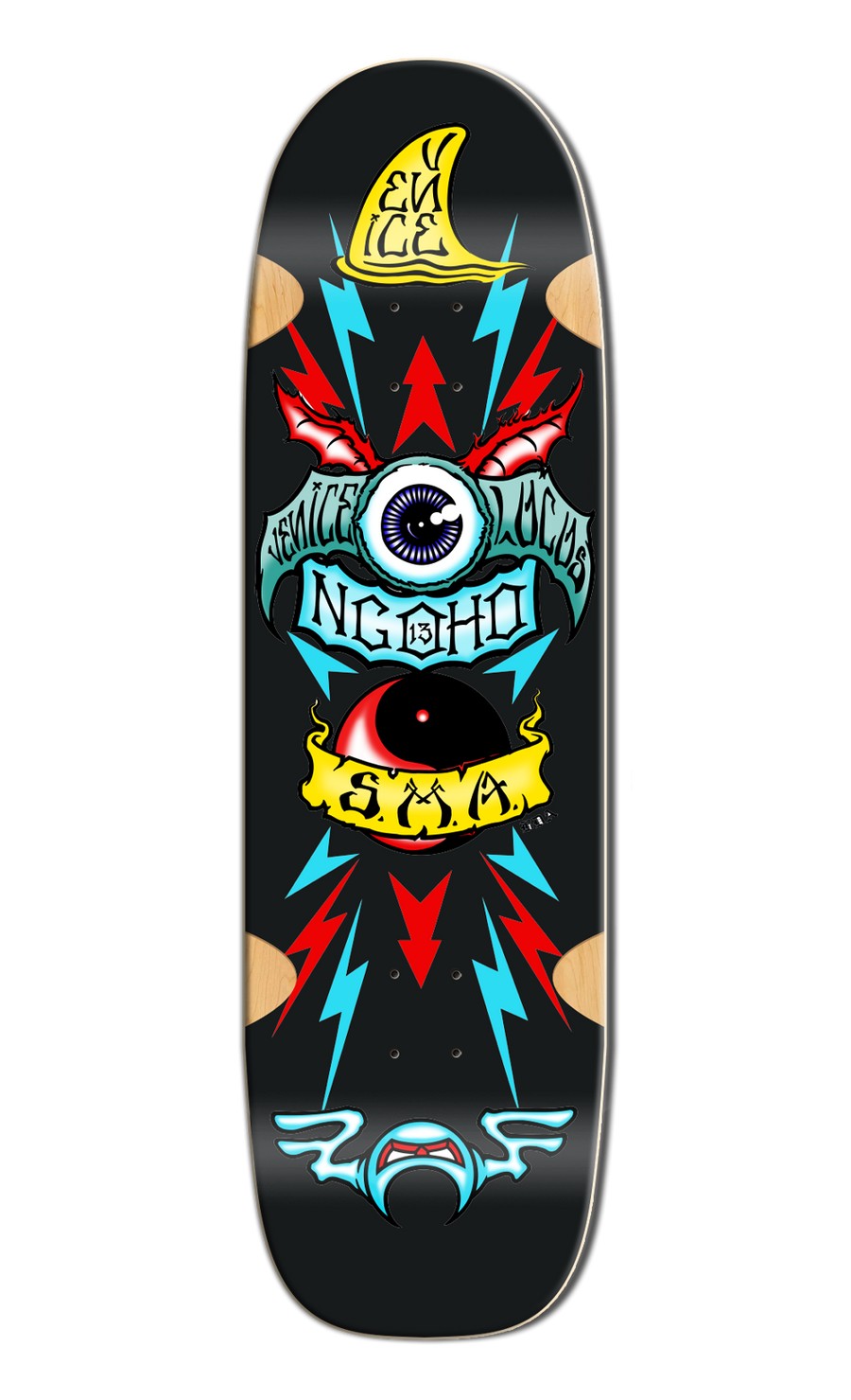 Santa Monica Airlines Series 3 Pat Ngoho 9.5" Old School Skateboard Deck 2