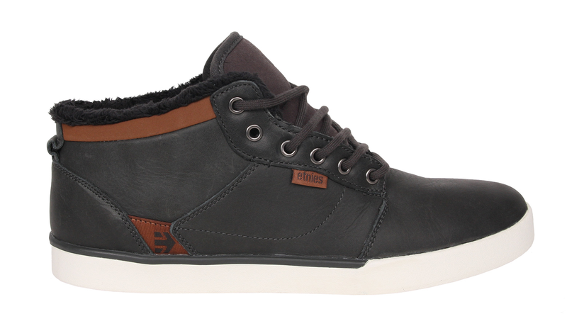 Etnies Jefferson Mid Dkgrey (Cuir Vieilli)