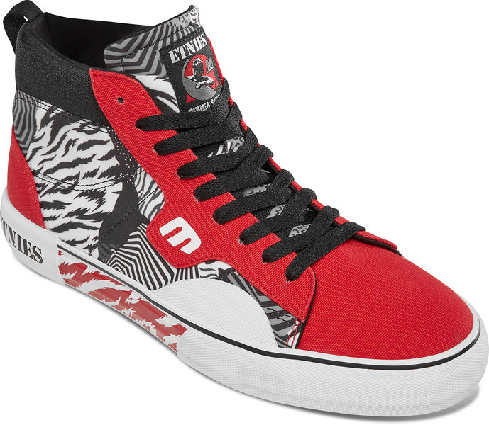 Etnies Kayson High X Rebel Sports Red White Black