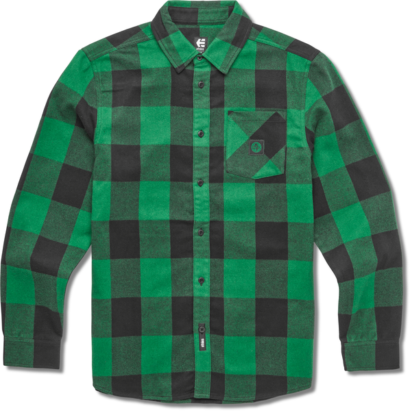 Etnies Dig Ls Flannel Woven Black Green