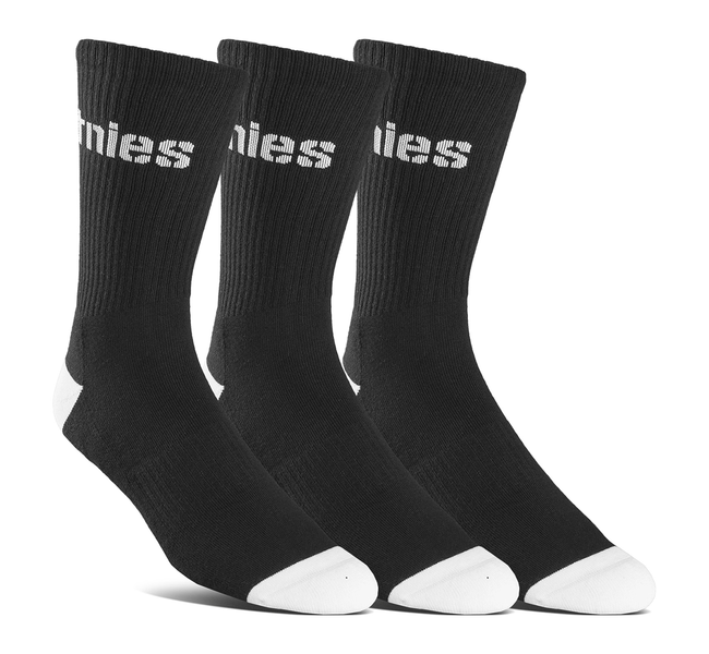 Chaussettes Etnies Wordmark 3 Pack Black