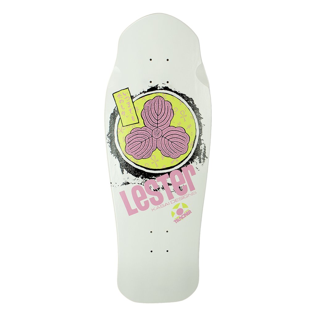 Tracker Lester Kasai Oak Leaf Re-Issue - Old School Skateboard Deck 3