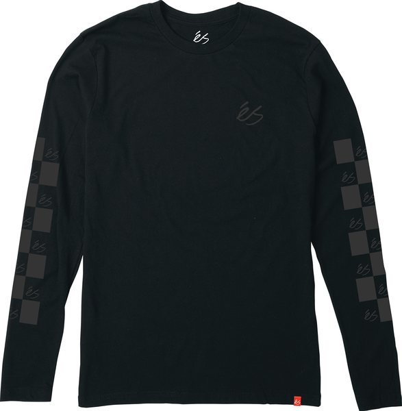 Es Spot Check Ls Tee Black