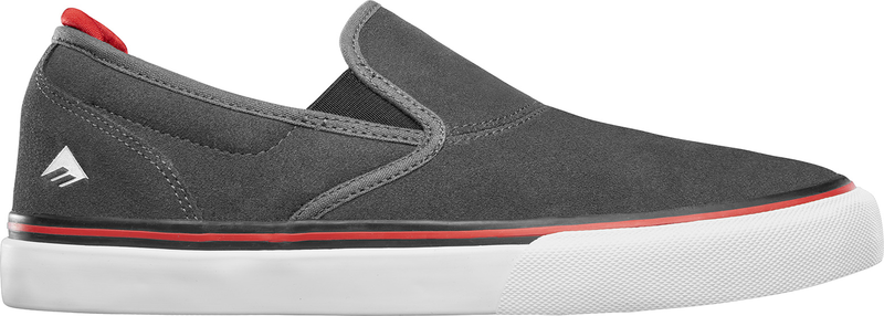 Emerica Wino G6 Slip On Dark Grey Black Red