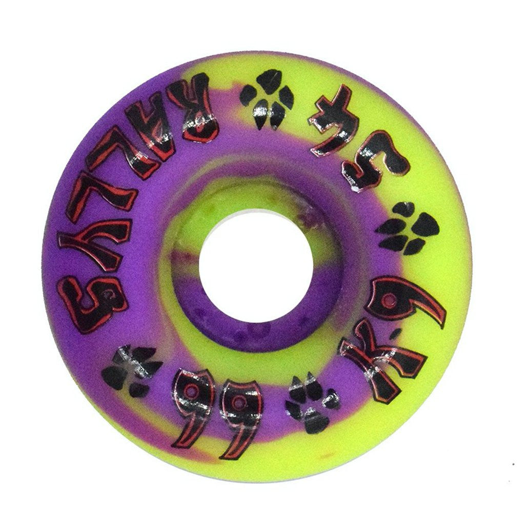 Dogtown K-9 Rallys Yellow / Purple Swirl 54Mm 99A Skateboard Roues