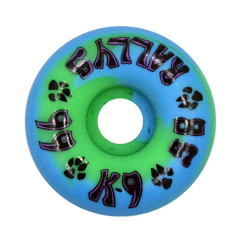 Dogtown K-9 Rallys Blue / Green Swirl 58Mm 99A Skateboard Roues