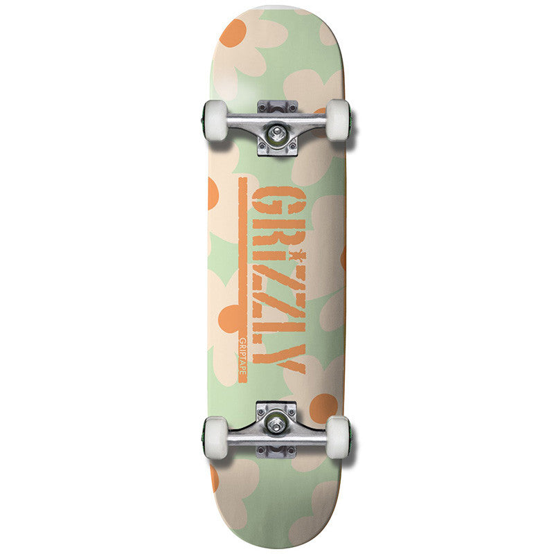 Grizzly Power Flower 8.0" Skateboard Complete