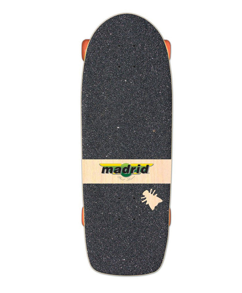 Madrid Marty Explosion White 29” - Old School Skateboard Complete - Fly Wheels