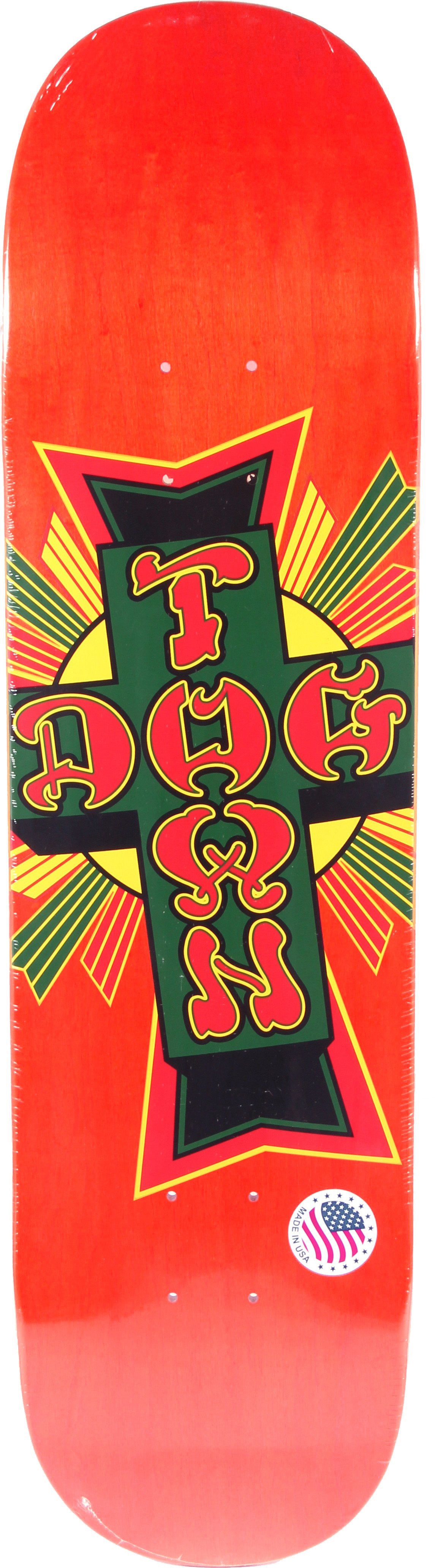 Dogtown Street Cross Rasta Cross 8.375" Skateboard Deck 2