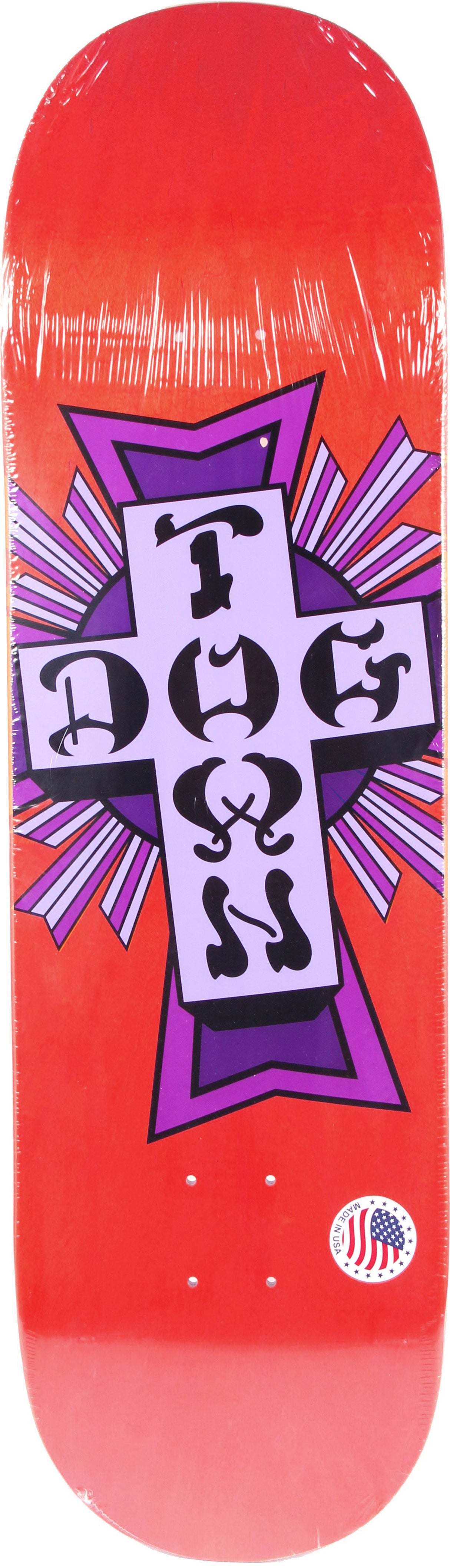 Dogtown Street Cross Purple Cross 7.75" Skateboard Deck 3