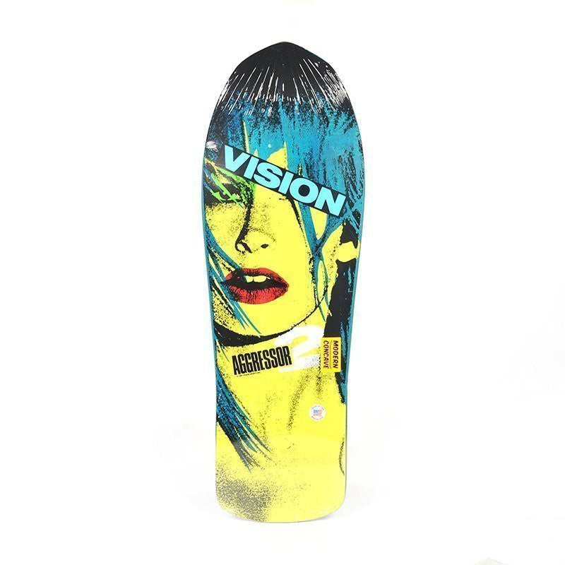 Vision Aggressor 2 Modern Concave 10" Old School Skateboard Deck 4