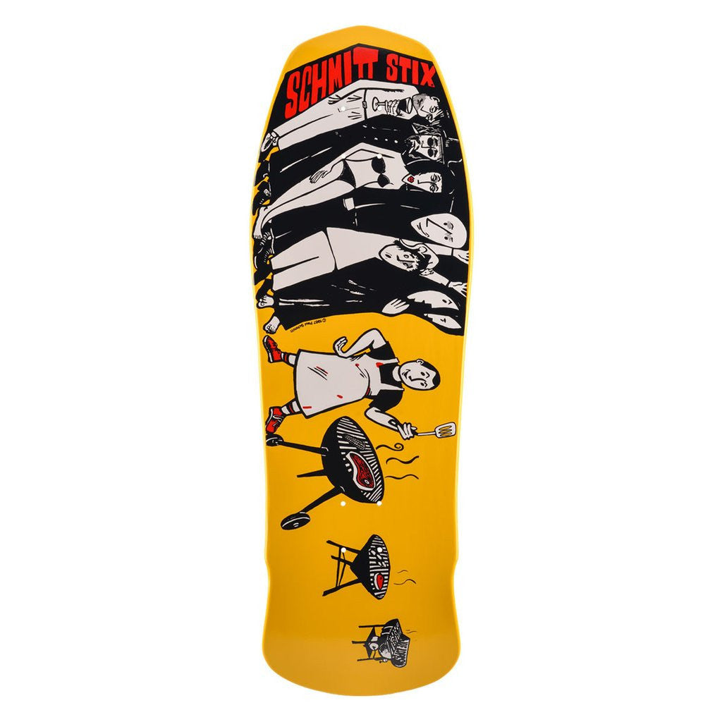 Schmitt Stix Joe Lopes Bbq 10.125" Old School Skateboard Deck 1