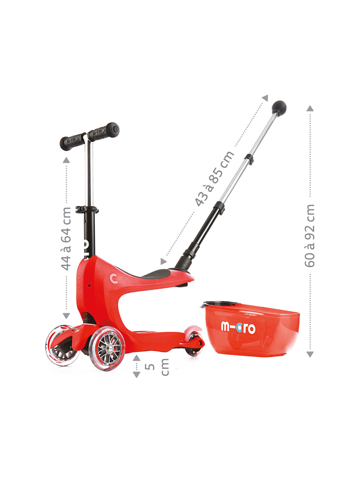 Mini2Go Deluxe Plus - Rouge