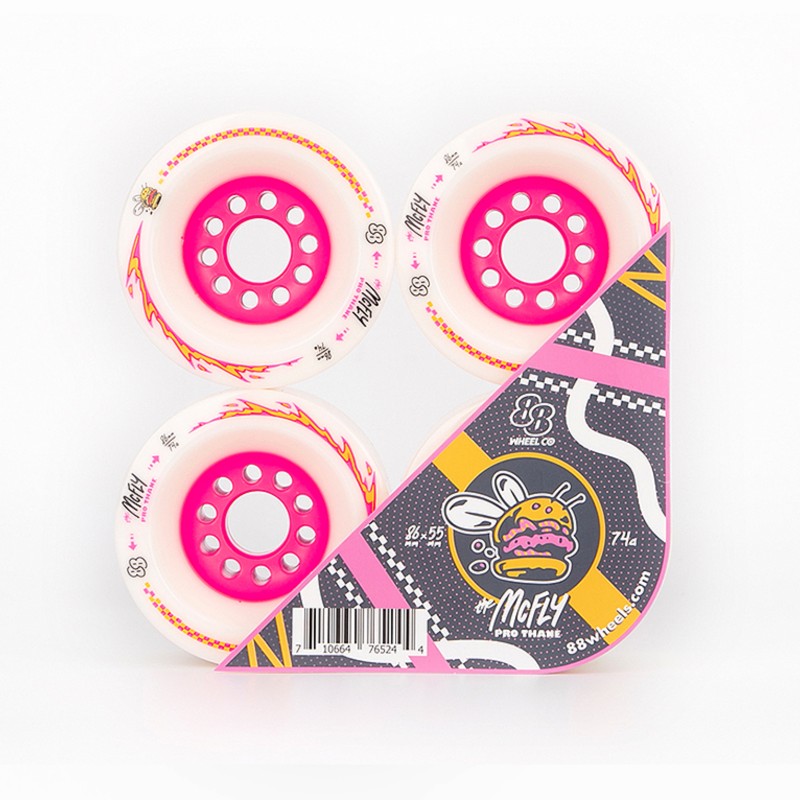 88 Wheels Mcfly Pro 86Mm 74A Longboard Roues