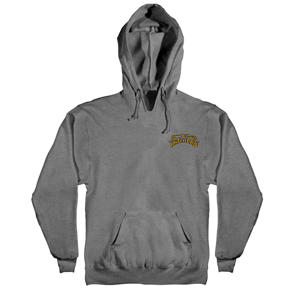 Antihero Sweat Customs Hood Heather Grey