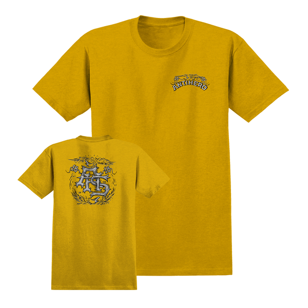 Antihero T-Shirt Customs Ss Heather Mustard