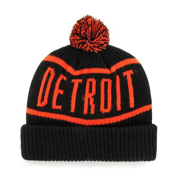 Bonnet 47 Brand MLB Detroit Tigers Calgary Cuff Knit Black