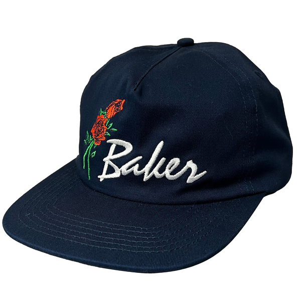 Baker Cap Roses Navy Snapback