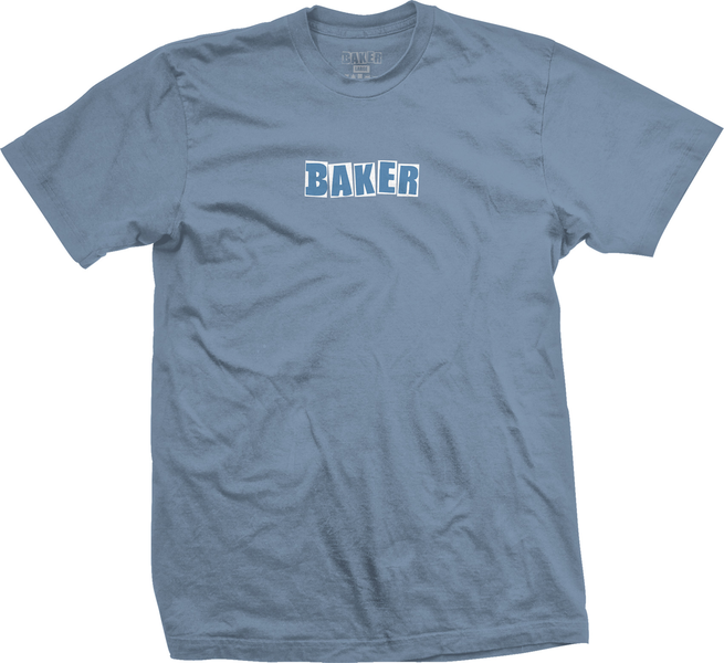 Baker T-Shirt Brand Logo Slate Blue