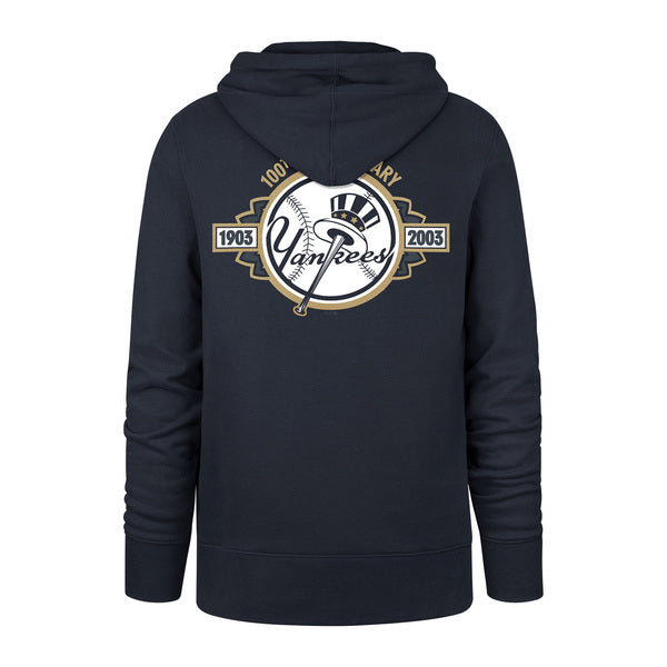 Sweat à capuche 47 Brand MLB Nyork Yankees Goldfoilbacker Melrose Fall Navy