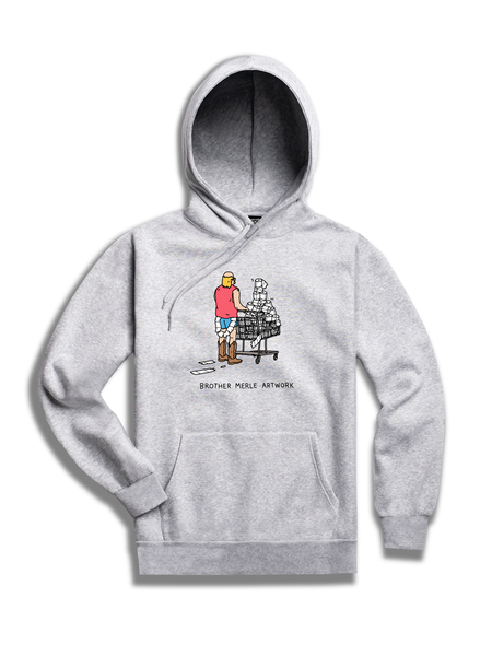 Brother Merle Sweat I Need Tp Hood Heather Grey