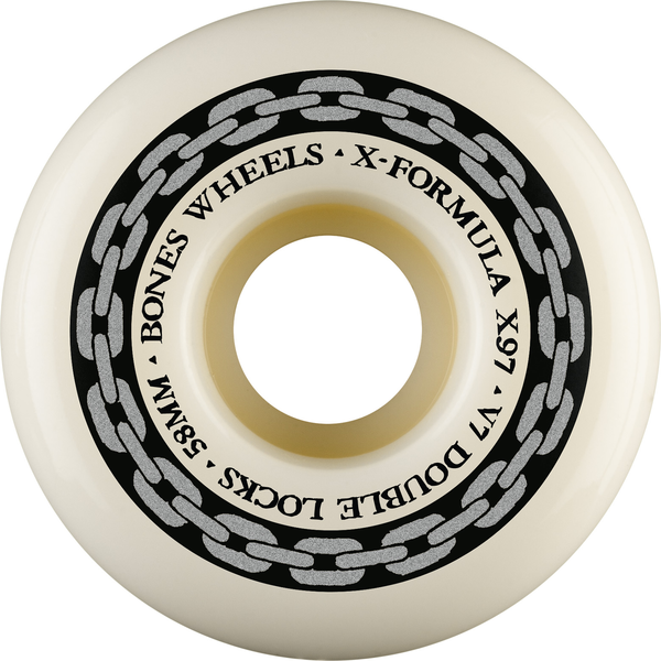 Bones Wheels (Jeu De 4) Xf 58Mm V7 Double Locks 97A