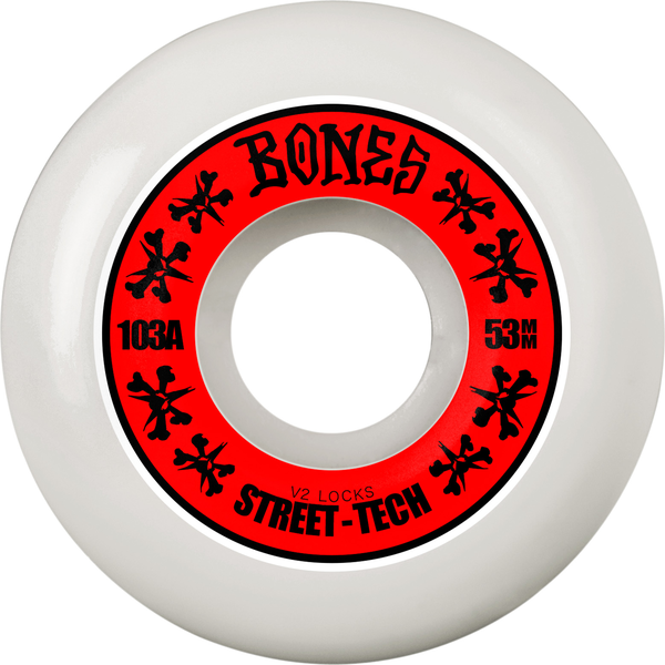 Roues de skate Bones 53 mm Stf V2 Locks 103A
