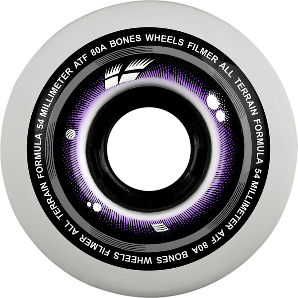 Bones Wheels (Jeu De 4) Atf 54Mm Filmers Ii 80A