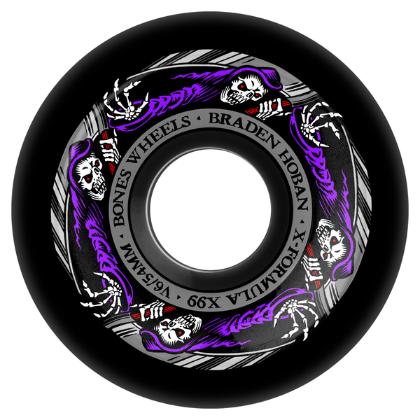 Roues de skate Bones 54 mm XF V6 99A Hoban Reaper Sidecut