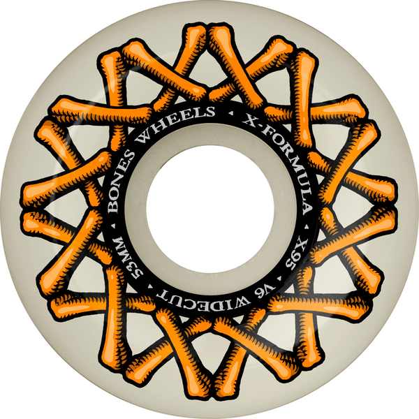Bones Wheels (Jeu De 4) Xf 53Mm V6 95A 33Mm Wide-Cut