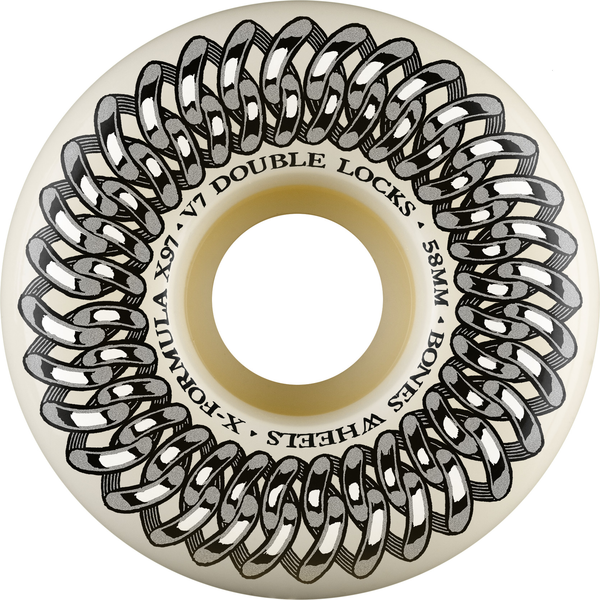 Bones Wheels (Jeu De 4) Xf 58Mm V7 97A Double Lock