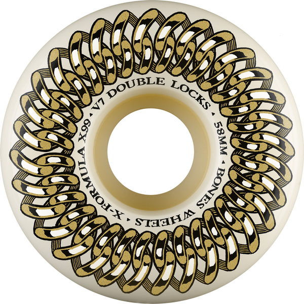 Bones Wheels (Jeu De 4) Xf 58Mm V7 99A Double Lock