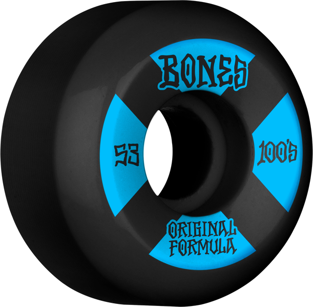 Bones Wheels (Jeu De 4) 100'S 53Mm V5 #4 Black Sidecut
