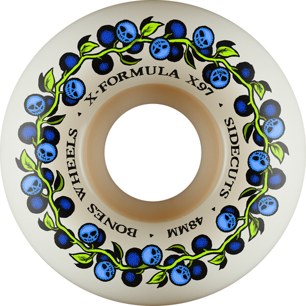 Bones Wheels (Jeu De 4) Xf 48Mm V5 97A Skull Berries Sidecut