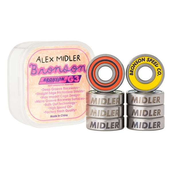 Bronson Speed Co Roulements (Jeu De 8) Pro Alex Midler G3