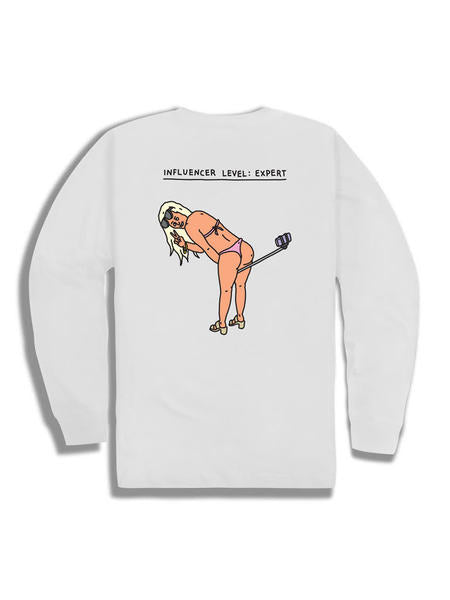 Brother Merle T-Shirt Inflencer Ls White