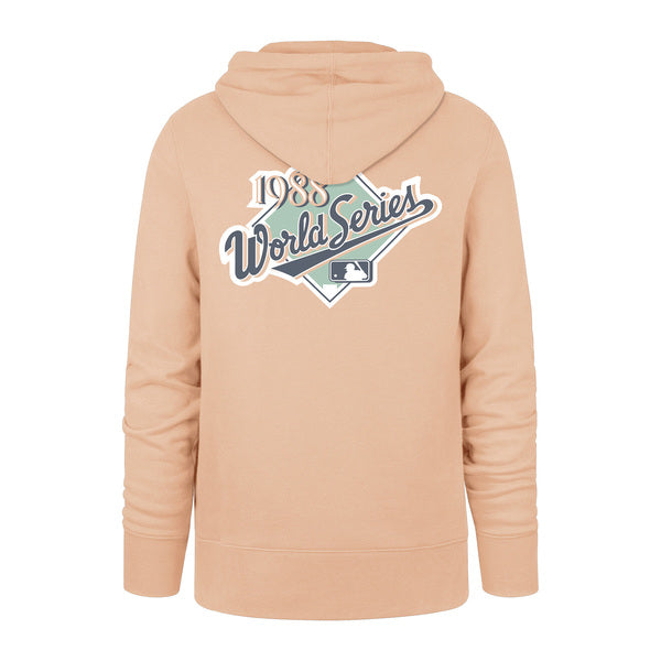 Sweat à capuche 47 Brand MLB Losangeles Dodgers Imp Backhelix Dusty Mauve