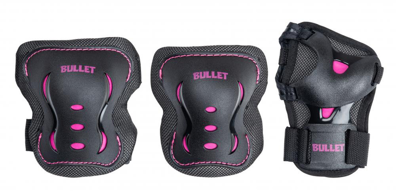 Bullet Junior Combo (Pack De Protections Enfant) Black Pink