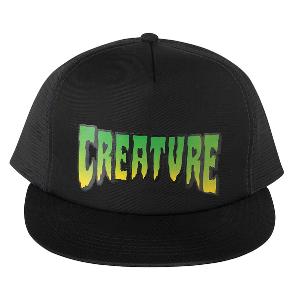 Creature Cap Creature Logo Mesh Trucker Black