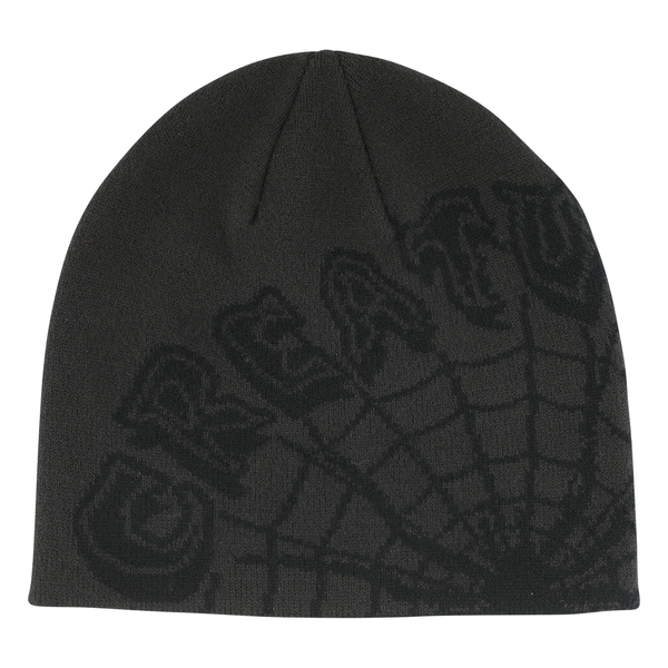 Bonnet Creature Web Skull Cap Charcoal