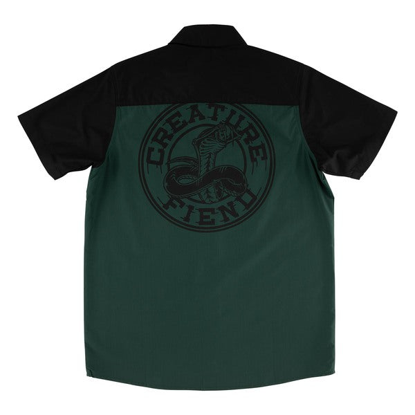 Creature Chemise Strikefast Ss Mechanic Black Dark Green