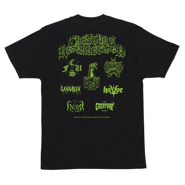 Creature T-Shirt Resurrection Xx Ss Black