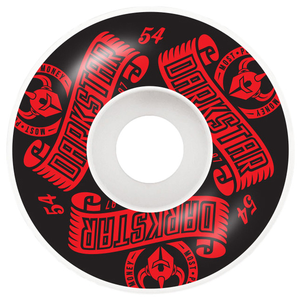 Darkstar Wheels (Jeu De 4) 54Mm Arcs Red 101A