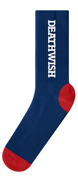 Deathwish Socks Antidote Navy Red