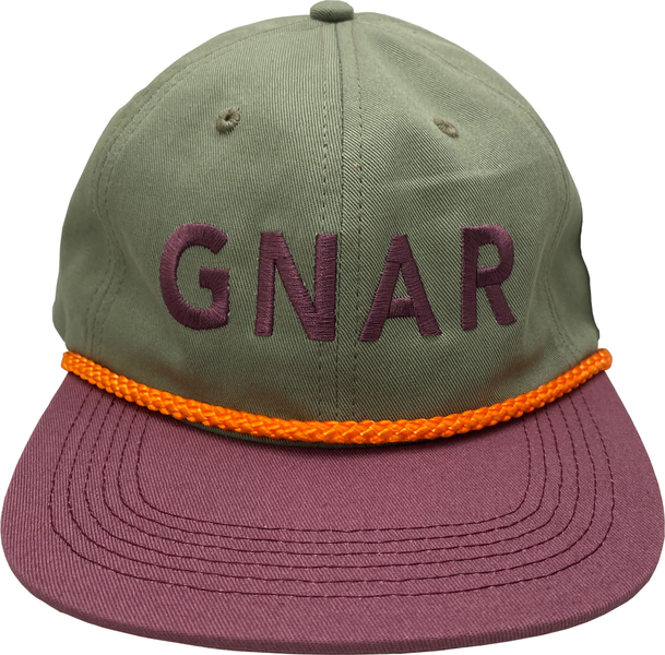 Gnarhunters Cap Gnar Green Purple Snapback